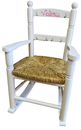 MAKONDO IMPORT-EXPORT Mecedora Personalizada EN Madera 4 Colores 37X47X58 (Blanco)