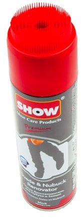 SHOW 250ml Suede Renovator Spray, 1 unit for suede & nubuck shoes and boots