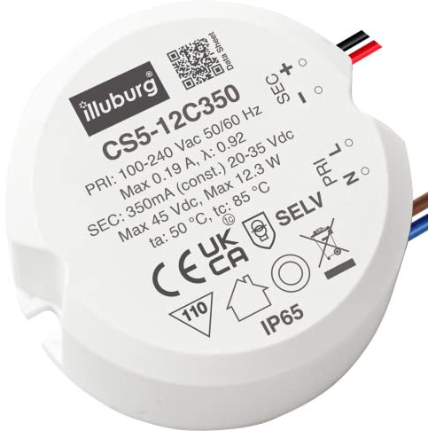 LED Trafo 350mA 12W Wasserdicht IP65 LED Netzteil Driver Treiber Transformator Konstantstrom