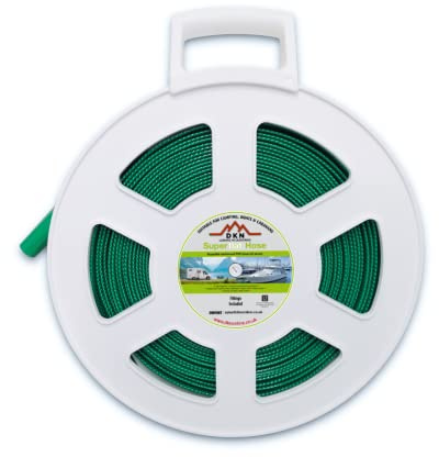 NEW Model - 15m Green Flat Hose on Reel (Non Toxic)