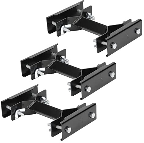 Hapivida 3 Sets Balkon Sonnen Schirmständer, Edelstahl Sonnenschirme Halterung für Breite Balkongeländer, Wände und Brüstungen