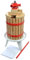 DIXIE STORE - Presse Fruits Manuelle Avec 2 Toiles Presse Assorties et Levure de Vin - Presse Baies Manuelle - Presse Fruits Presse Vin - Presse Moût - Presse Raisins - Presse Fruits 6 Litres