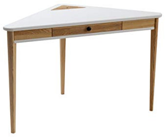 RAGABA ASHME Moderner Eckschreibtisch Laptoptisch 114x85x85cm - FSC® Holz