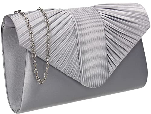SwankySwans Damen Sophie Clutch Bag, silber, One Size