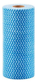 RIAAJ 50 Stück/Rolle Lazy Rag Geschirrtuch, Wellenmuster, waschbar, trocken, nass, gut saugfähig, nützliche Dinge für Zuhause, Küchenbedarf, Blau
