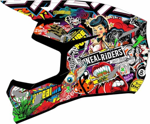 O'NEAL | Casco Motocross | MX Enduro | Calotta in ABS, standard di sicurezza ECE 22.06 | 3SRS CRANK V.24 Casco Junior | Junior | Multi | Taglia M