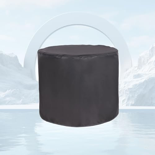 ATYUJKB 420D Housse de Meuble de Jardin Impermeable 100x100cm, Housse de Table de Jardin Ronde, Housse de Protection Mobilier Exterieur, Protection pour Tous Les Temps pour Salon Meubles