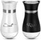Salieres et Poivrieres, Saliere et Poivriere de Table en Verre avec Couvercle en Acier Inoxydable, Moulin Epices pour cuisine Table de Cuisine Barbecue