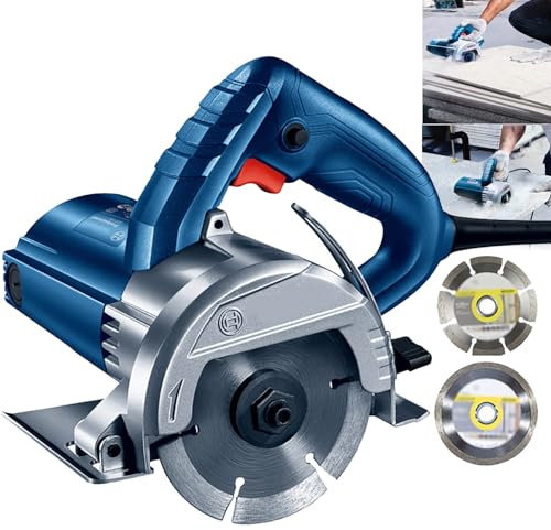 1400W 13200RPM Electric Circular Saw, Multi-Function Electric Saw for Cutting Stone/Wood/Metal/Tile/Concrete(Fast Cutting), Maximum Sawing Depth: 35mm, 2 Blades