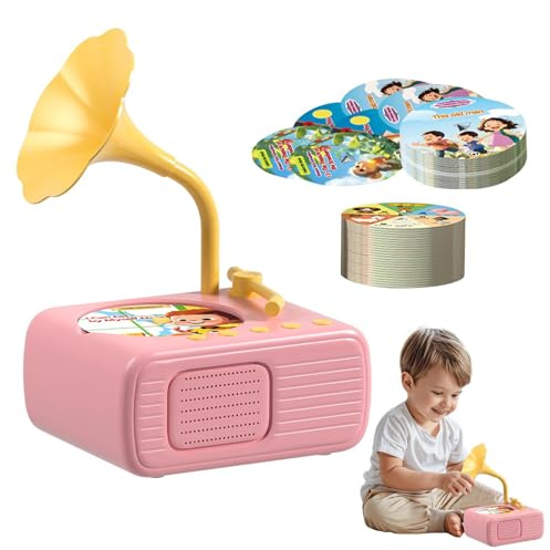 Tourne-Disque Vinyle pour - Jouet de Musique Gramophone pour 450g, Jouet de Tourne-Disque phonographe pour PP | Lecteur de Musique d'histoire de phonographe pour Tout-Petits