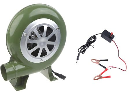 AOYUDJ Ventilador eléctrico para barbacoa, ventilador de aire para acampar al aire libre, barbacoa, ventilador de mano, parrilla, cocina