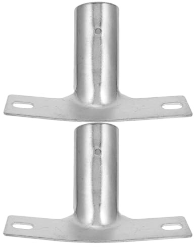 HOUDERCO Broom Handle Bracket 2Pcs Broom Head Holder Replacement for Mop Brush Head Connector and Threaded Tip Repair Easy Install Cleaning Tool Accessory