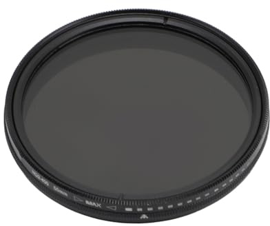 Adjustable ND Filter ND2-400 Variable Neutral Density Lens Filter Camera Photography Suitable Versatile Professional Use Photography (55mm)