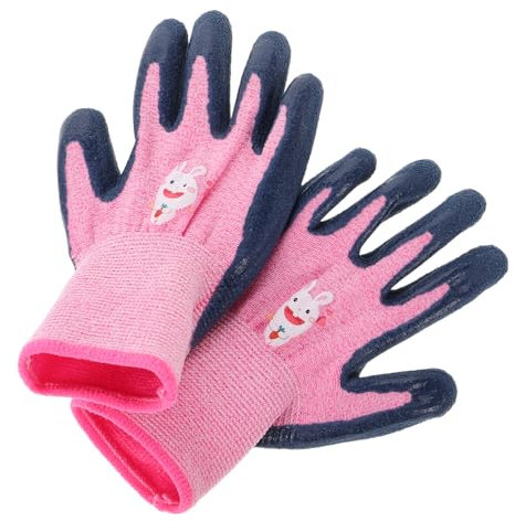 Homoyoyo Junge Mädchen Gartenhandschuhe rutschfest Und Strapazierfähig Mit Antipiek-Schutz Für Outdoor Gartenarbeit Und Camping Für Jahre Maschinenwaschbar Und Sicher Für Kinderhände