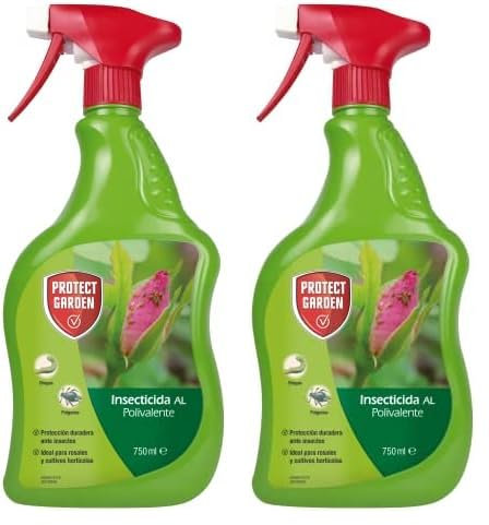 PROTECT GARDEN Insecticida polivalente para jardín, pulgones y orugas. Listo uso, Aerosol (Paquete de 2)