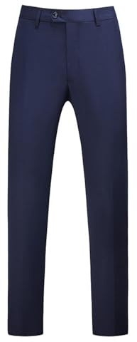 Herren-Anzughose, Stretch, schmale Passform, flach, lässig, Smart-Hose, leicht, Business-Anzug, formelle Hose für Herren