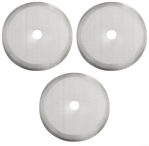 Lot de 3 filtres en maille en acier inoxydable pour cafetière à piston de rechange réutilisables (pour 350 ml)