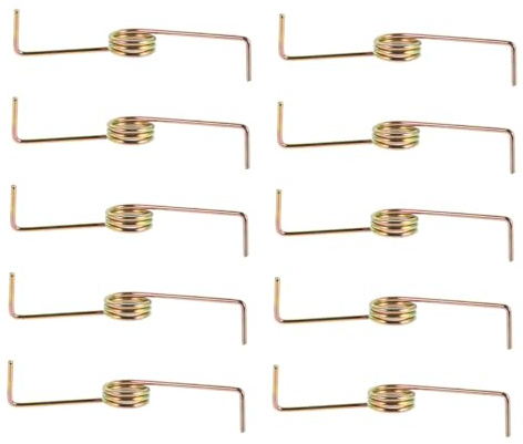 Washer Suspension Spring 10pcs Stainless Steel Silver Replacement | Washing Machine Lid Parts, 7.7cm Straight Design, Easy Installation, Wide Compatibility