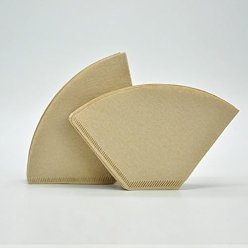 Lot de 50 filtres à café en papier 101 102 103 en forme de U pour machine à expresso et cafetières goutte à goutte, efficace pour filtrer le marc de café (type 04, 50 pièces)
