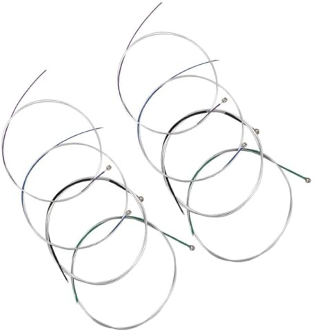 ERINGOGO 8 Stück 4/4 Violinsaiten aus Robustem Material Geigensaiten Ersatz mit Einfacher Austauschbarkeit Geigenzubehör für Akustische Violine