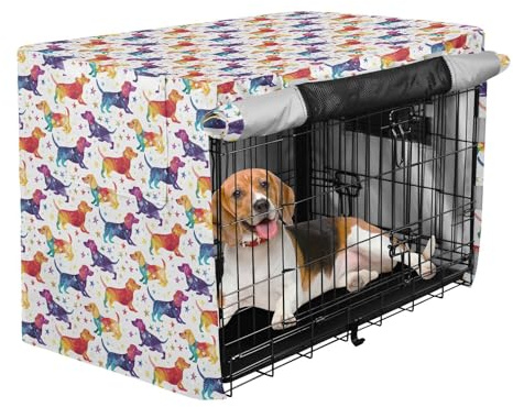 siphylline färgglad hertigshund hund stjärnor låda skydd för hundburar husdjur integritetsskydd hundlåda skydd
