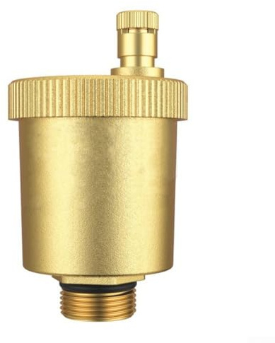 Automatisches Entlüftungsventil für Heizmaschinen, Zollgröße, Messingmaterial, hydraulische Steuerung, geeignet für Warmwasserheizkörper und kleine Heizungen
