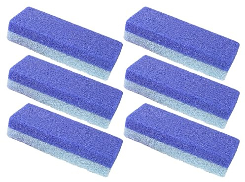 SHERCHPRY 6 St Dubbelsidig Pimpsten Fotpedikyr Hudborttagare Fotexfoliering Svamp för och Spruckna Hälar Hygienisk Pu-material för Hem och Salong