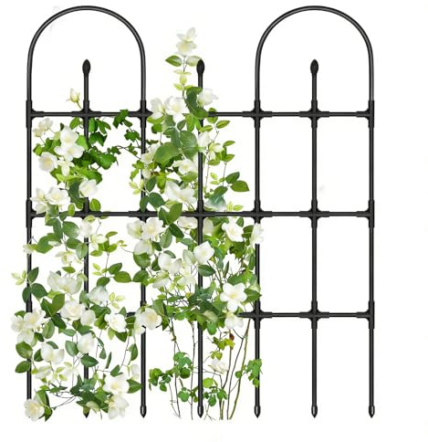 Enrejado para Plantas - Estructura Metálica Vertical para Crecimiento | Tutores para Pepinos | para el Jardín y el Patio, Tomate, Flores, Enredaderas, Hiedra y Clemátide