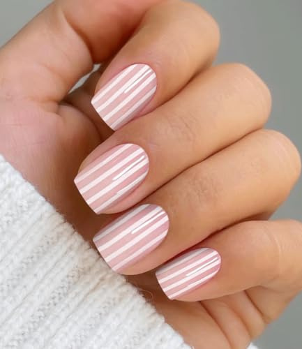 JMEOWIO Line Semi Cured Gel Strips Wraps Nail Art Sticker