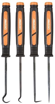 Mayhew Tools 60003 CatsPaw Mini Hook and Pick Set, Chrome-Vanadium, 4-Piece Set