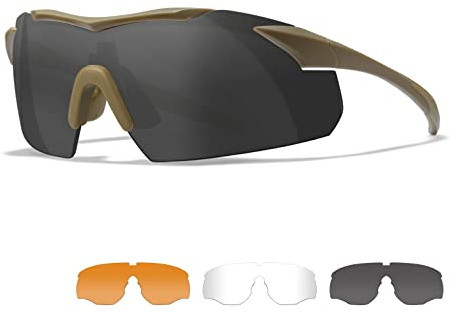 Wiley X │ WX Vapor | Sportsbrille Herren | Schutzbrille Sonnenbrille │ Taktische Militärische Airsoft Brille │ Laufbrille Radfahren Fahrt Wandern Fischen Outdoor MTB Brille