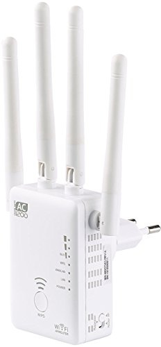 7links Dual WLAN-Repeater: Dualband-WLAN-Repeater WLR-1221.ac, AccessPoint & Router, 1.200 Mbit/s (universeller, Dual Band WiFi, Powerline)