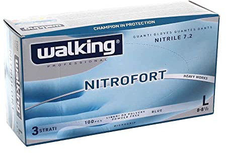 Guanti Nitrofort Taglia L Monouso In Nitrile Articolo 010253