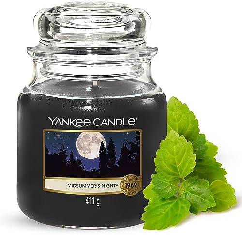 Yankee Candle Candela profumata in giara media | Notte di Mezza Estate | Durata Fino a 75 Ore