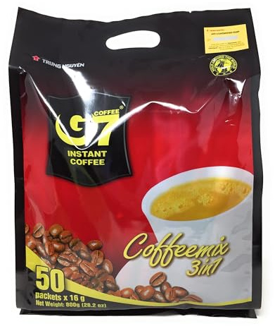 G7 3-in-1 Instant Coffee, 3-in-One 50 Sachets