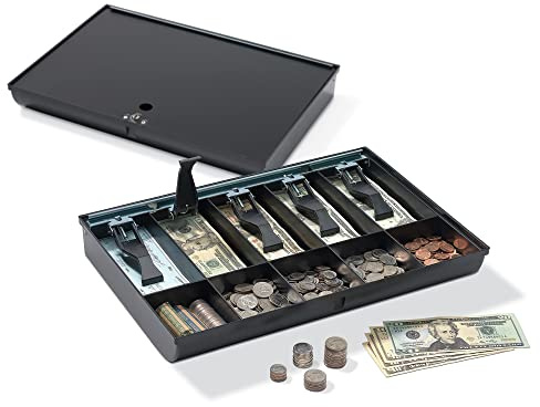 Replacement Cash Tray, 2 1/4H x 15 7/8W x 11 1/4D, Black