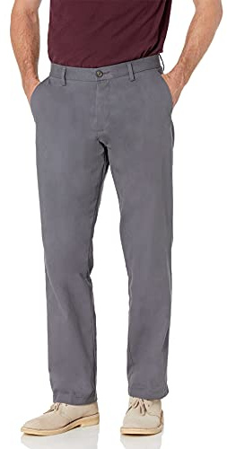 Amazon Essentials Men's Classic-Fit Wrinkle-Resistant Flat-Front Stretch Chino Trouser