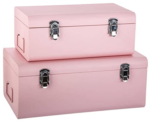 Atmosphera - Set med 2 barnmatsalar - rosa - metall