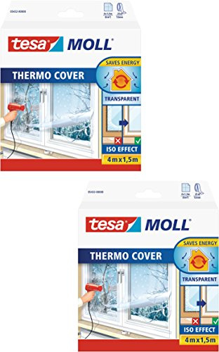 tesamoll® Thermo Cover Fensterisolierfolie (4,0m:1,5m / 2er Pack)
