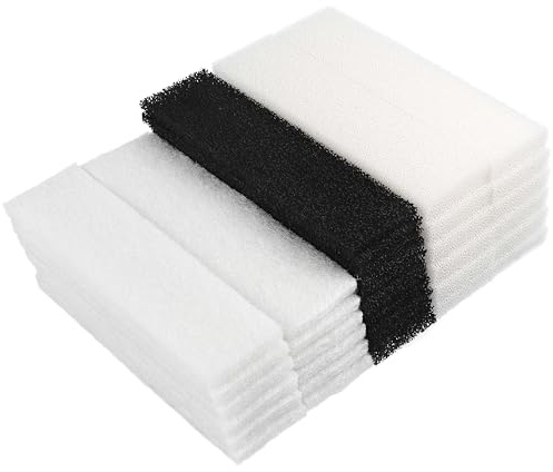 LTWHOME Schaumfilter, Kohlefilter und Polyesterfilter Serie Passend f¨¹r Fluval U4 Filter(Packung mit 36)
