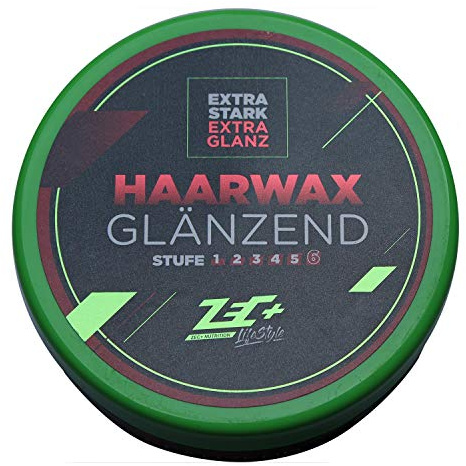 ZEC+ Lifestyle Haarwax, Zec Plus glänzendes Haarwachs für perfektes Haar-Styling, Haar Pomade für ultra starken Halt ohne zu verkleben, vegan & frei von Tierversuchen, nicht fettend, 150 ml