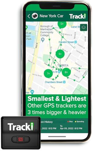 Tracki Mini 4G GPS-Tracker für Auto, Fahrrad und Motorrad – magnetisch – Echtzeit – sichere Zonen – Warnungen – langes Verlaufsprotokoll – wasserdichte Silikonhülle – lange Akkulaufzeit – Abonnement