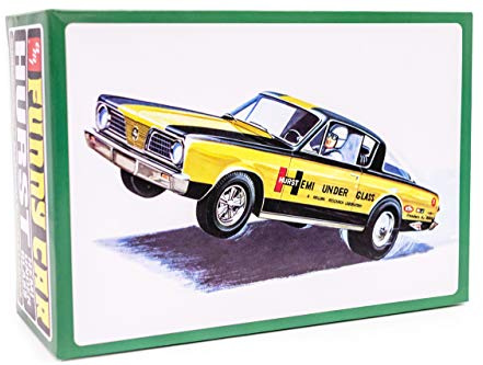 AMT Skill 2 Model Kit 1966 Plymouth Barracuda Funny Car Hemi Under Glass 1/25 Scale Model