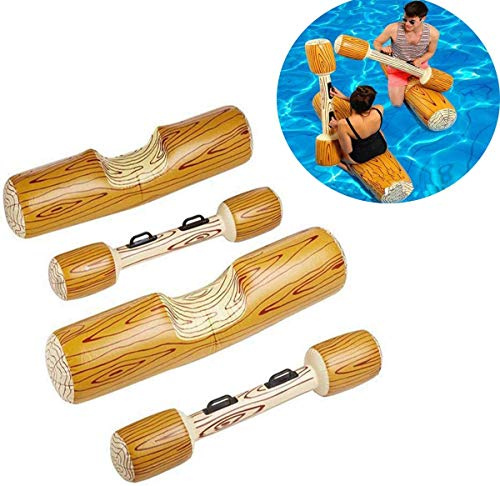 Aufblasbares Spielzeug für Schwimmen, Sportspiele, Wasserspielzeug für Erwachsene, Kinder, Strand, Pool, Floating Flöße Toy für Wassersportspiele, 4-teilig