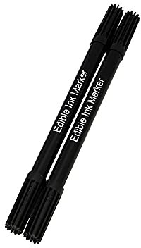 Colorant Alimentaire Stylo 2 pcs, Feutres Alimentaires pour Gâteaux et Desserts Stylos Colorants Alimentaires Marqueurs Comestibles Stylos comestibles pour décorations de gâteaux, biscuits