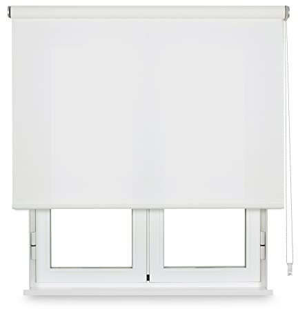 Viewtex - Estor Enrollable Screen - Color Blanco - Grado de Apertura 5% - A tu Medida (Ancho Desde 135 a 149cm y Alto 250cm)