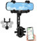 Supporto per Telefono Specchietto Retrovisore Auto, Porta Cellulare 360° Girevole Retrattile, Multifunzionale Supporto Universale per Tutti gli Smartphone