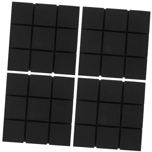Toyvian 4stücke Schalldämmplatten Aus Hochdichtem Schwammmaterial Akustische Panele Für Schallschutz Schalldämmung Im Raum Schallabsorber Für Wandmontage Lärmminderungspads
