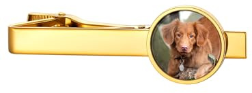 Custom4U Krawattennadel für Herren Personalisierte Krawattenklammer mit Name/Text/Foto Gravur Männer Edelstahl Manschettenknöpfe Krawattenklammern Set in Silber/Gold/Schwarz für Vatertag Alltag