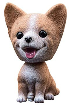Zuasdvnk Wackeldackel Hund Harz Wackelkopf Welpe Figur Auto Armaturenbrett Dekoration